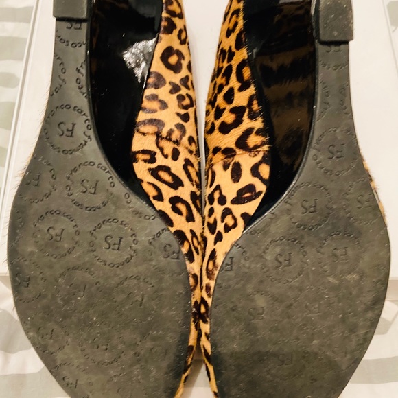 Franco Sarto Leopard Print Wedges - Picture 6 of 12